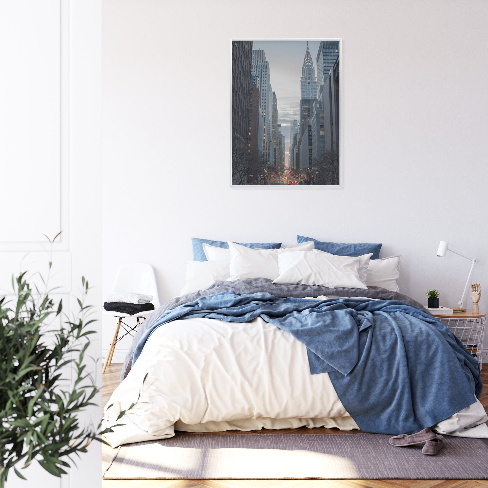 Plakat Widok Na Ulicę 42 Na Manhattanie Rama Aluminiowa Kolor Czarny