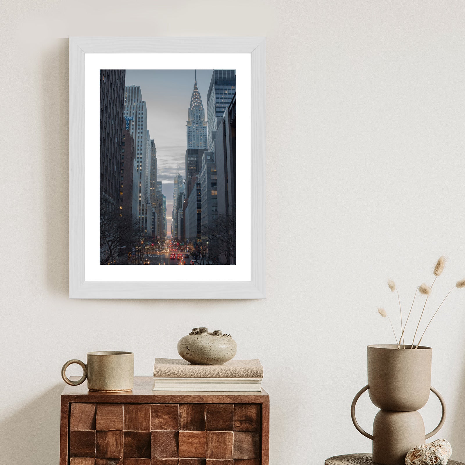 Plakat Widok Na Ulicę 42 Na Manhattanie Rama Aluminiowa Kolor Czarny