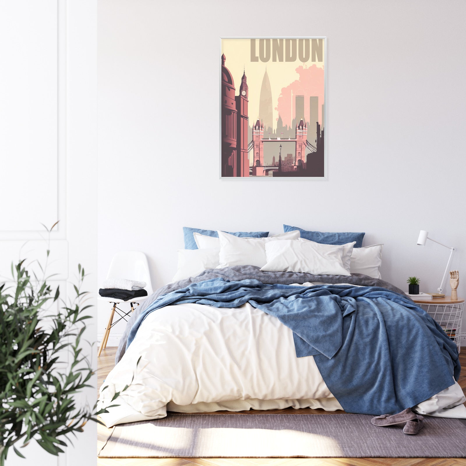 Plakat Londyn W Stylu Retro Ilustracja