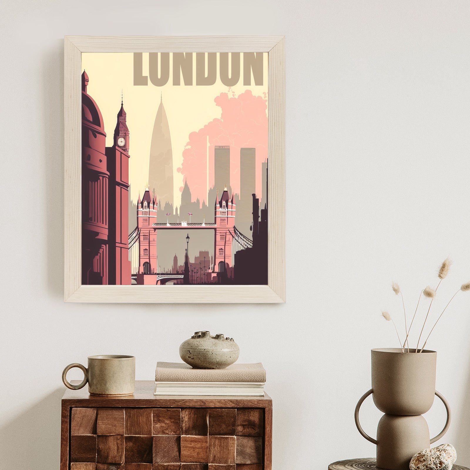 Plakat Londyn W Stylu Retro Ilustracja