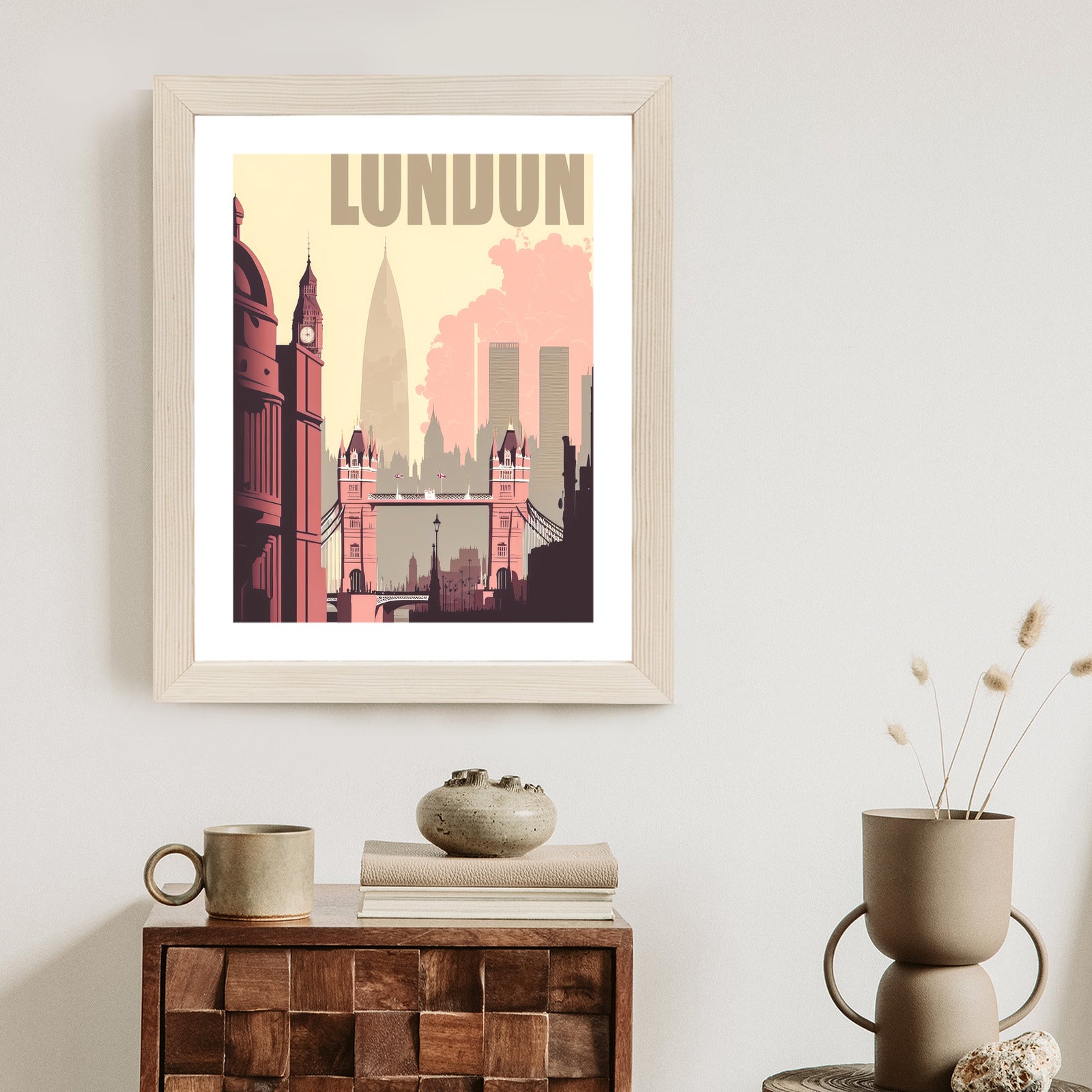 Plakat Londyn W Stylu Retro Ilustracja