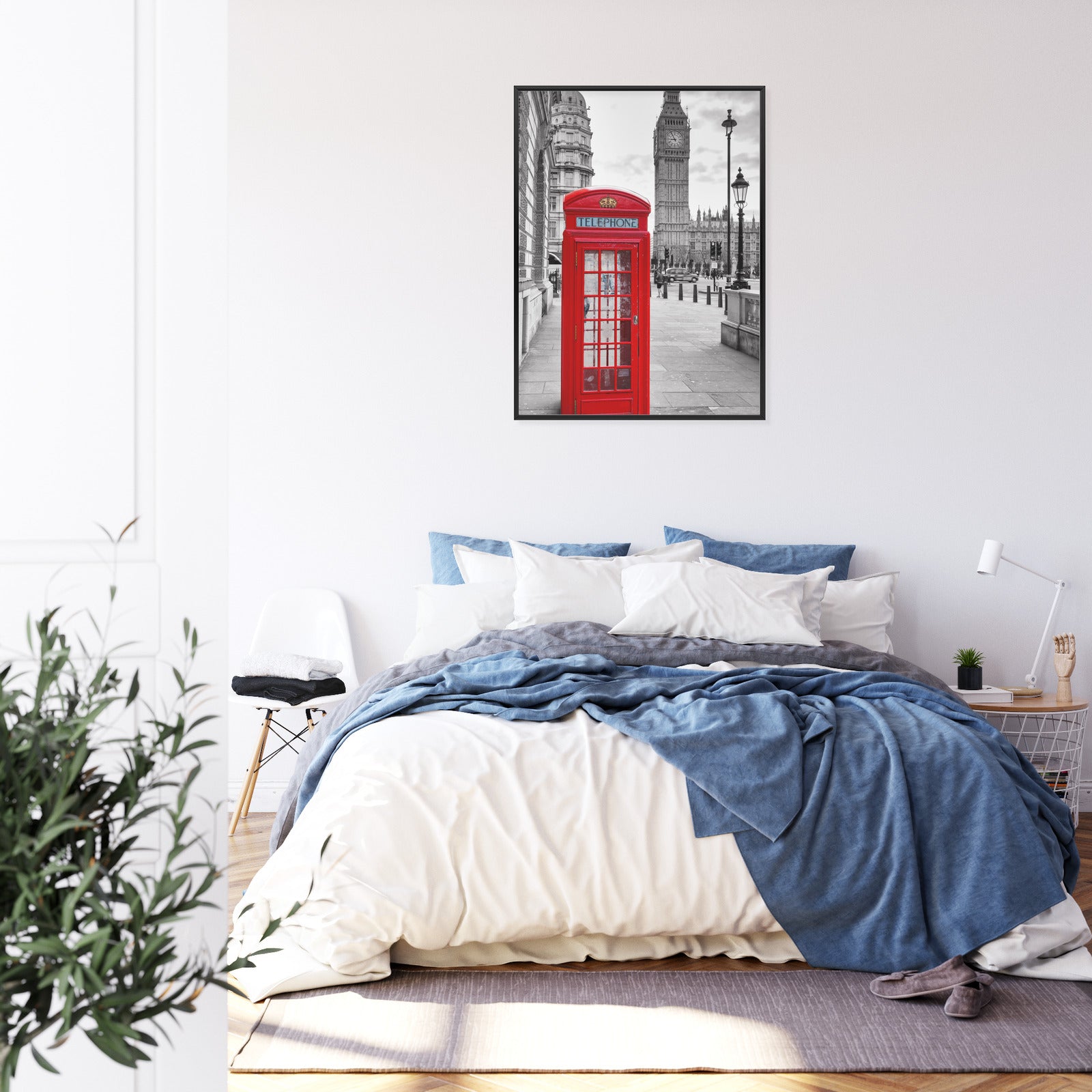 Plakat Czerwona Budka Telefoniczna Z Big Benem W Tle Rama Aluminiowa Kolor Czarny