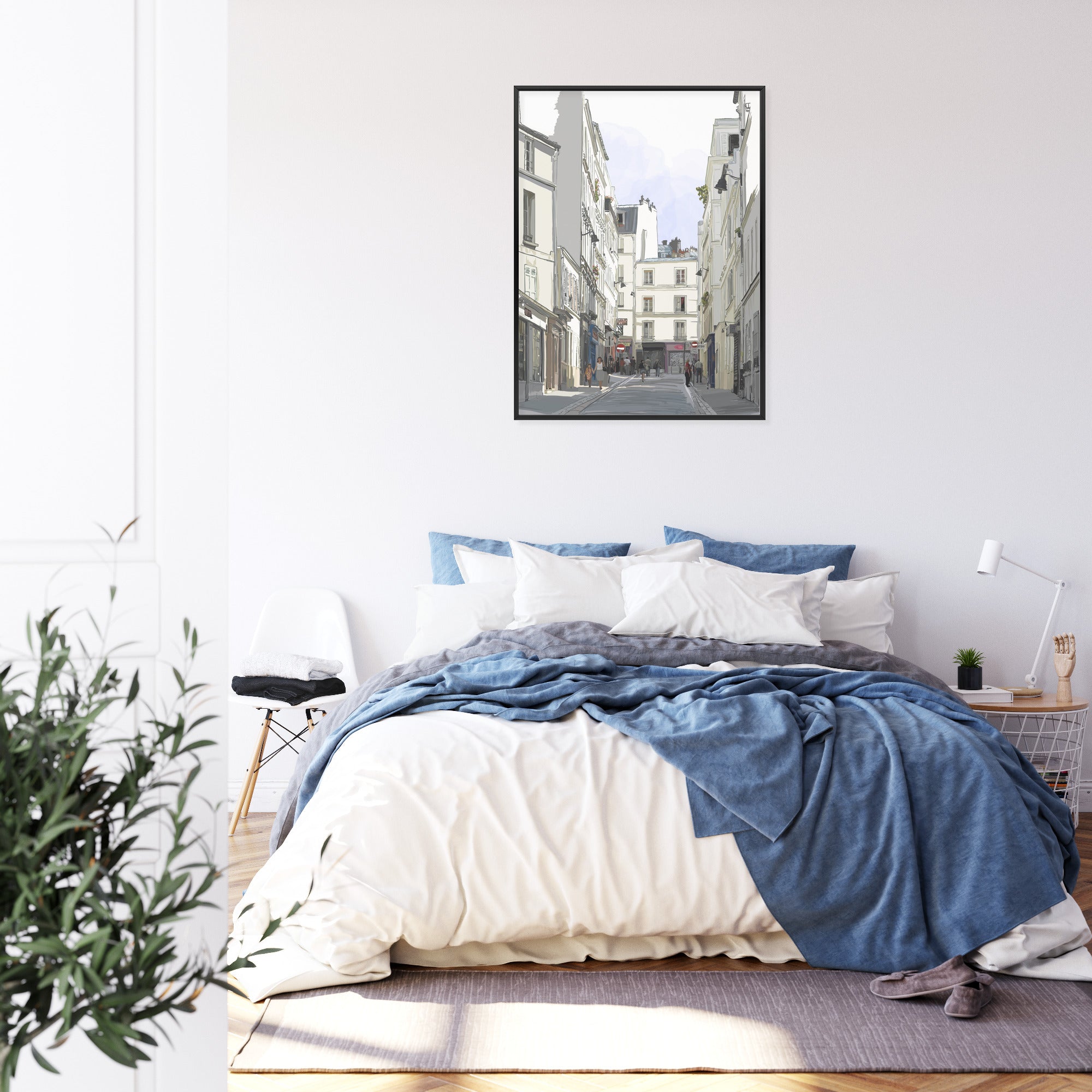 Plakat Uliczka Przy Montmartre W Paryżu
