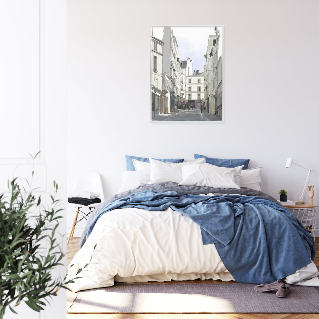 Plakat Uliczka Przy Montmartre W Paryżu