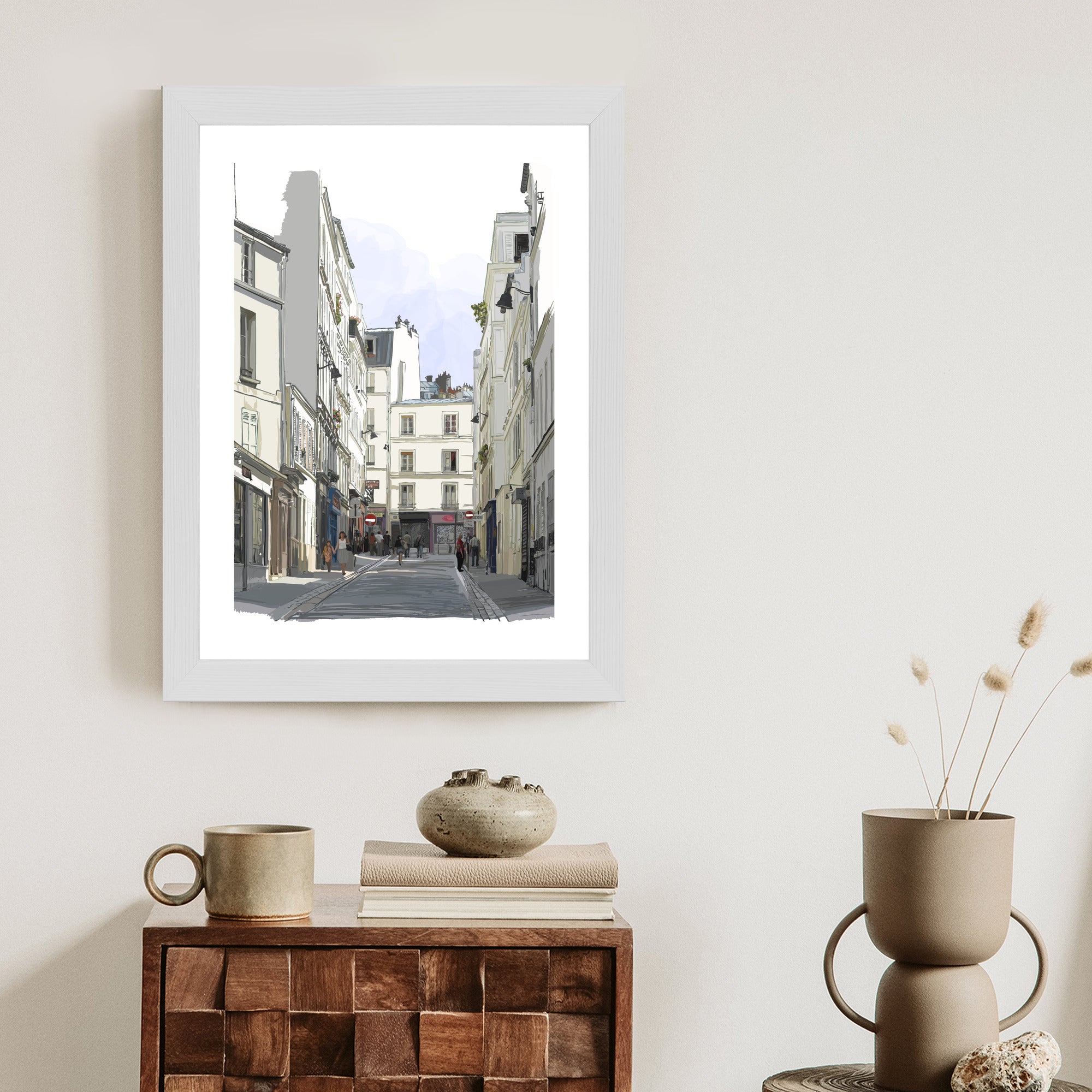 Plakat Uliczka Przy Montmartre W Paryżu