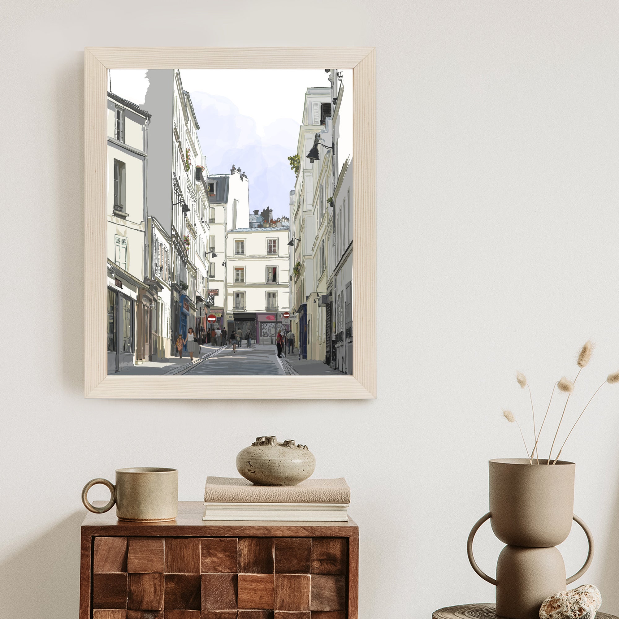 Plakat Uliczka Przy Montmartre W Paryżu