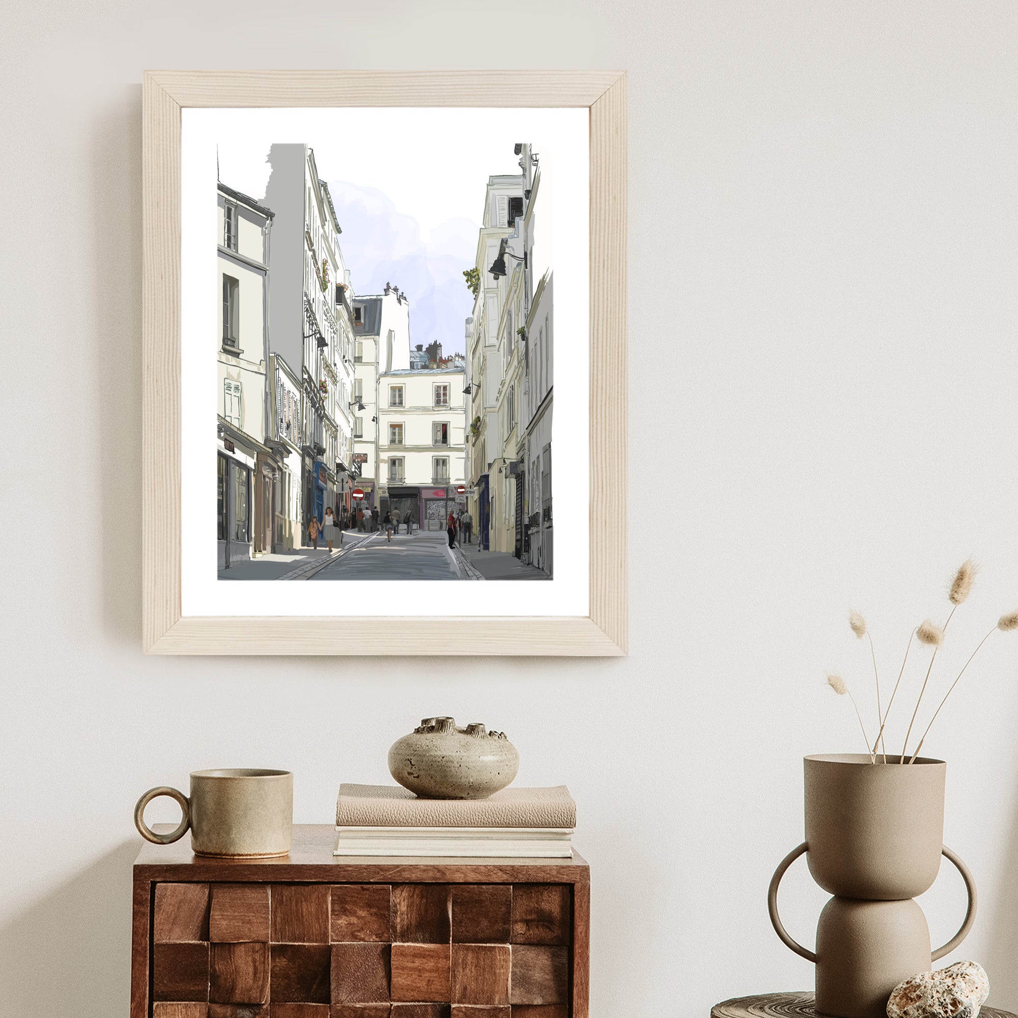 Plakat Uliczka Przy Montmartre W Paryżu