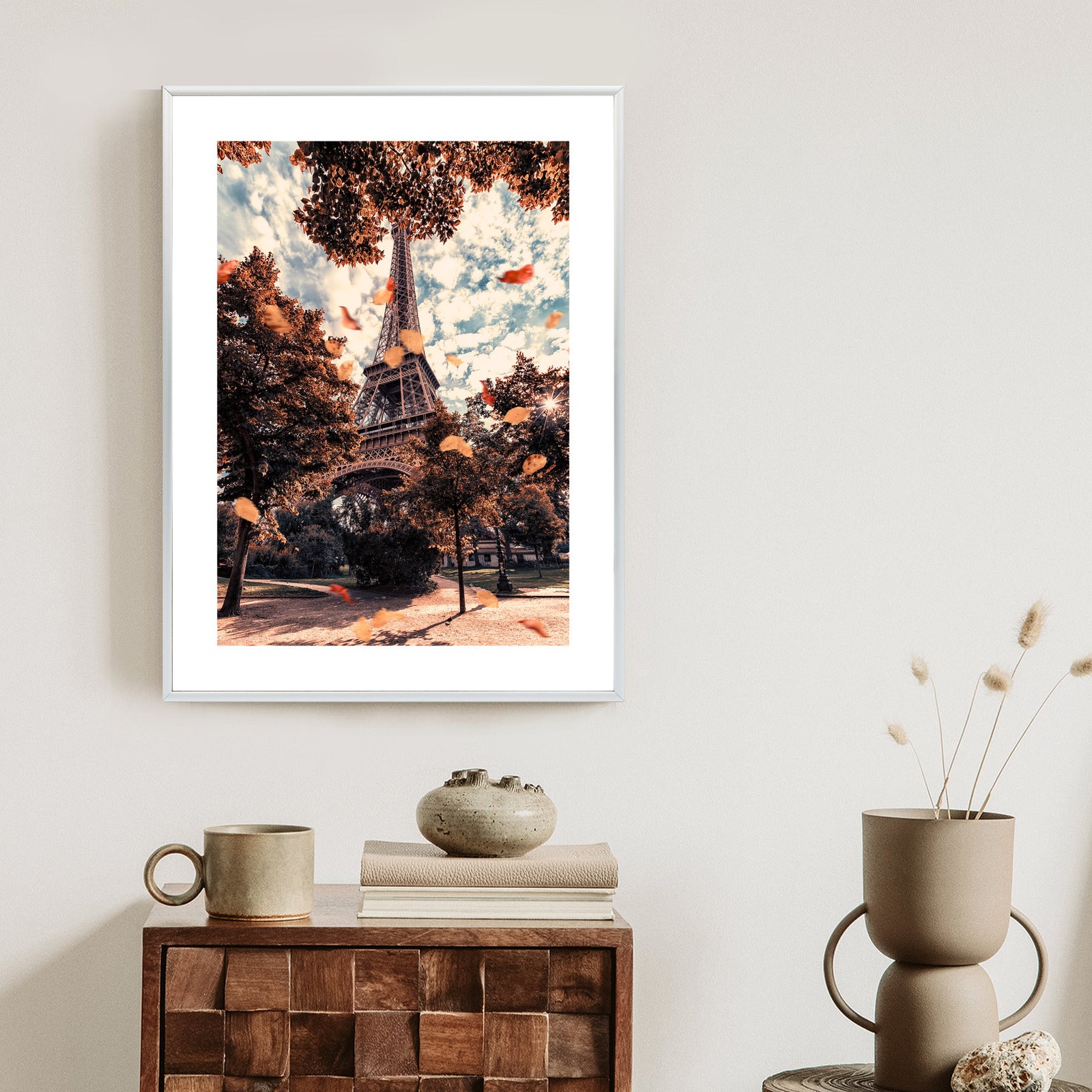 Plakat Paryż W Kolorach Jesieni Rama Aluminiowa Kolor Czarny