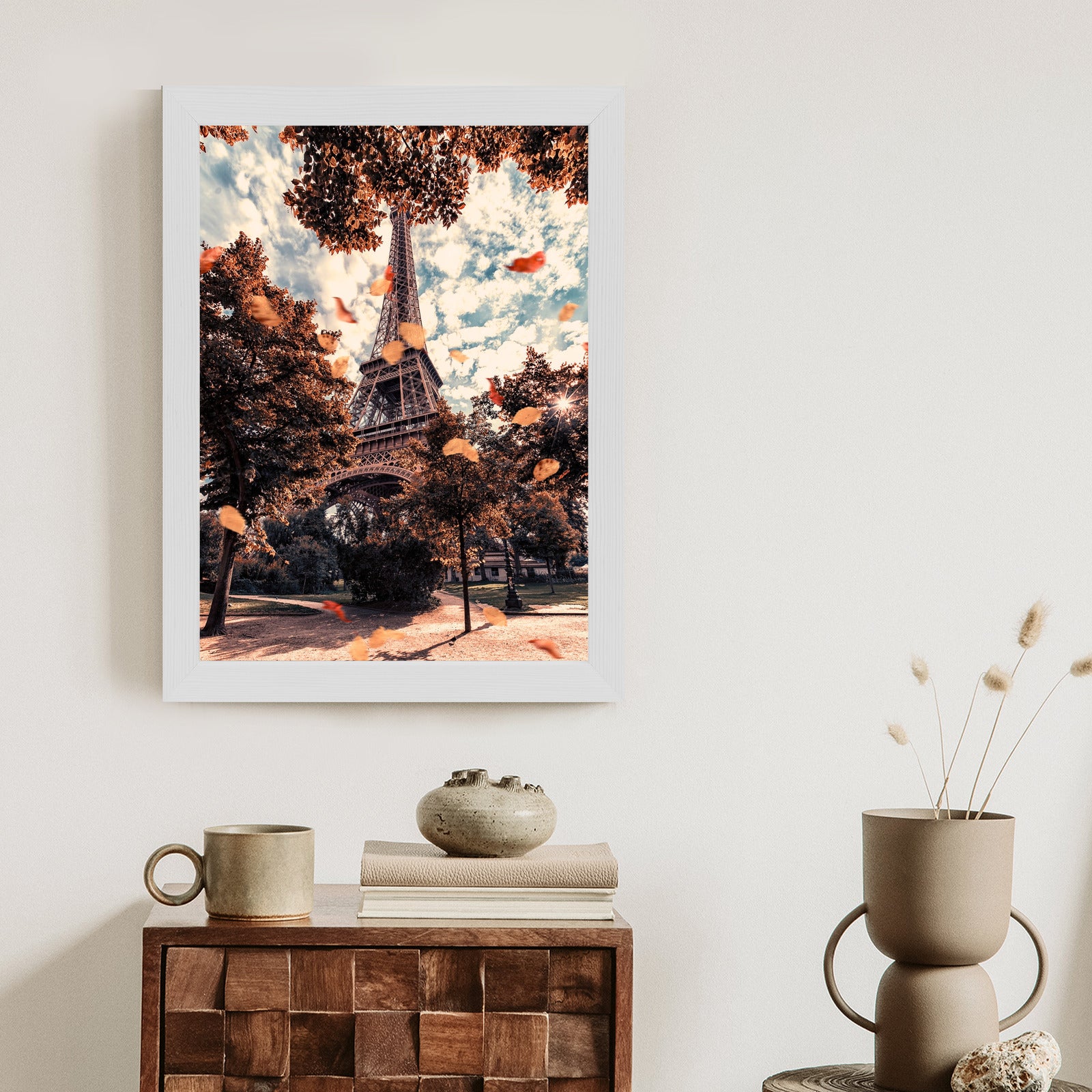 Plakat Paryż W Kolorach Jesieni Rama Aluminiowa Kolor Czarny