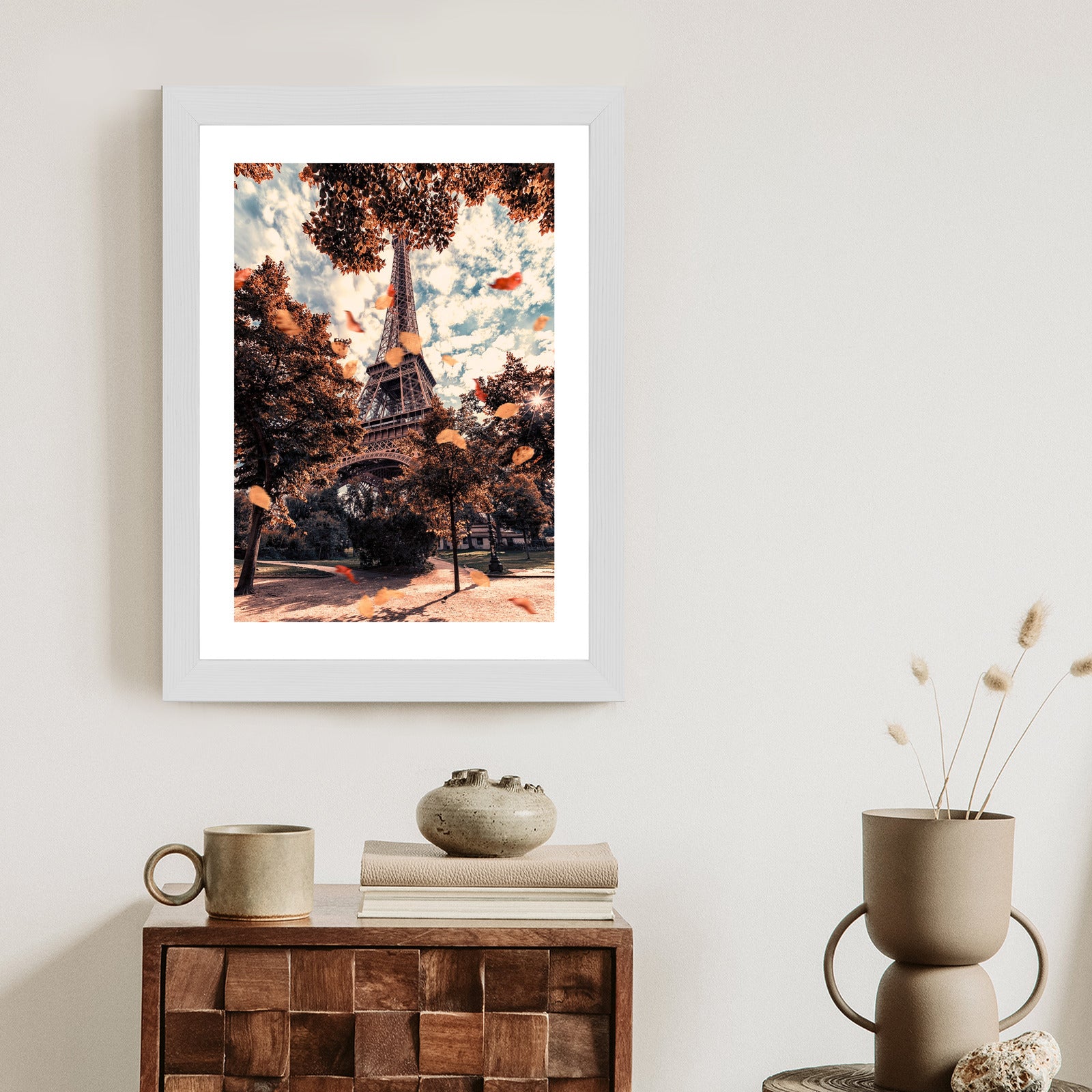 Plakat Paryż W Kolorach Jesieni Rama Aluminiowa Kolor Czarny