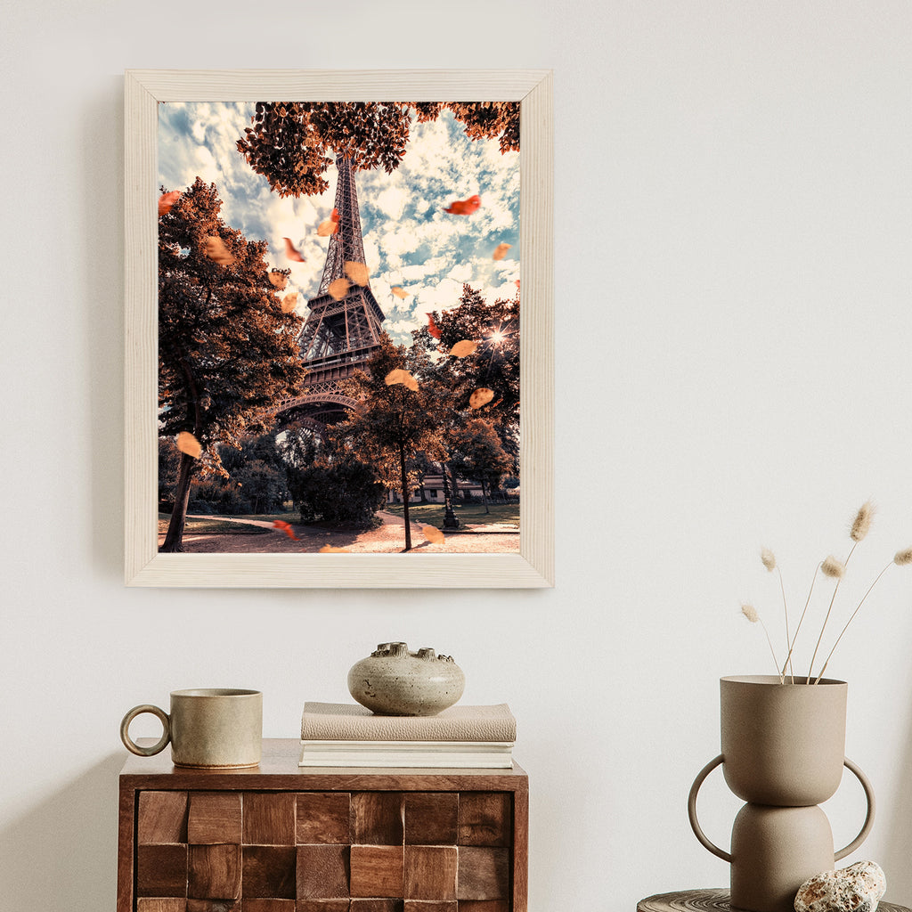 Plakat Paryż W Kolorach Jesieni Rama Aluminiowa Kolor Czarny