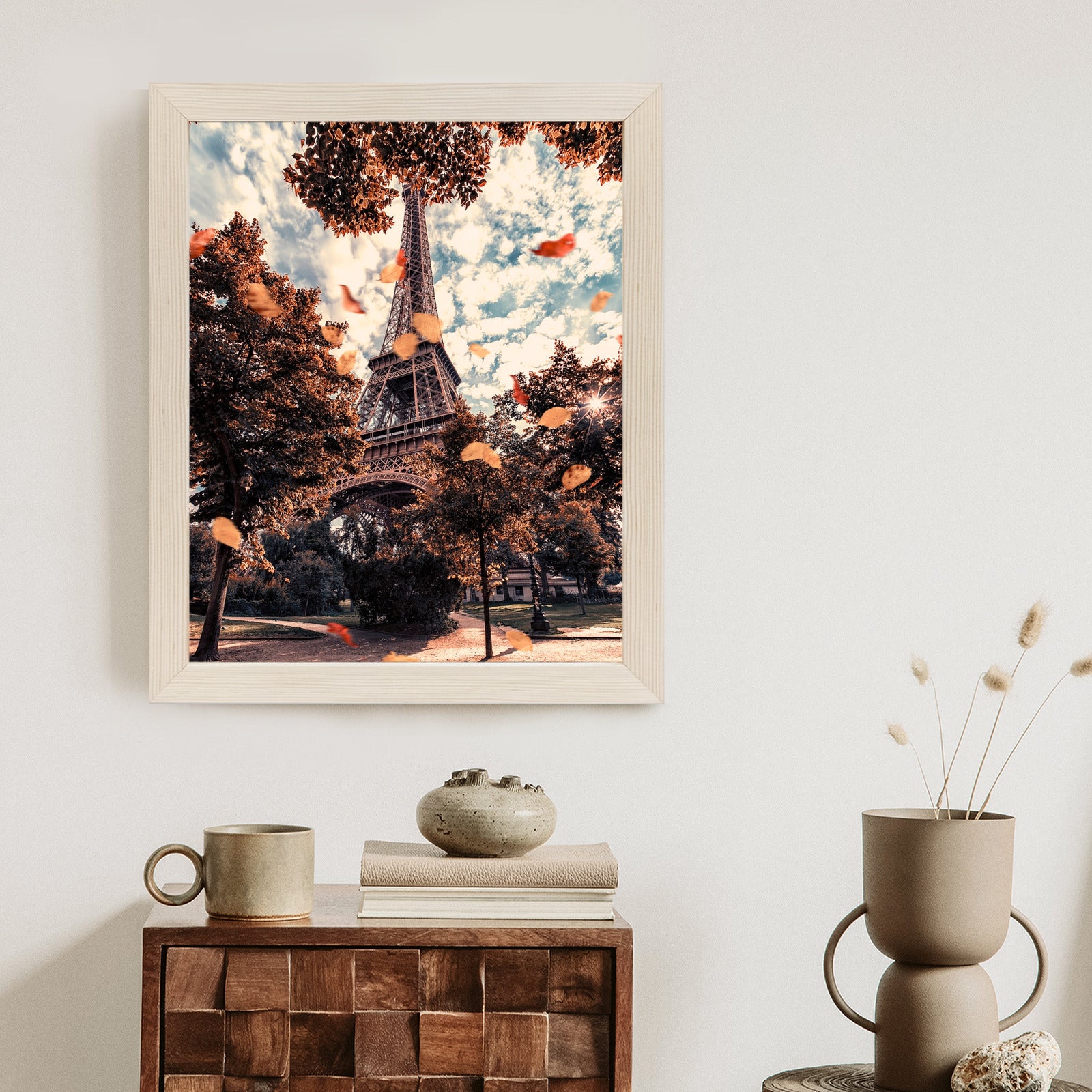 Plakat Paryż W Kolorach Jesieni Rama Aluminiowa Kolor Czarny