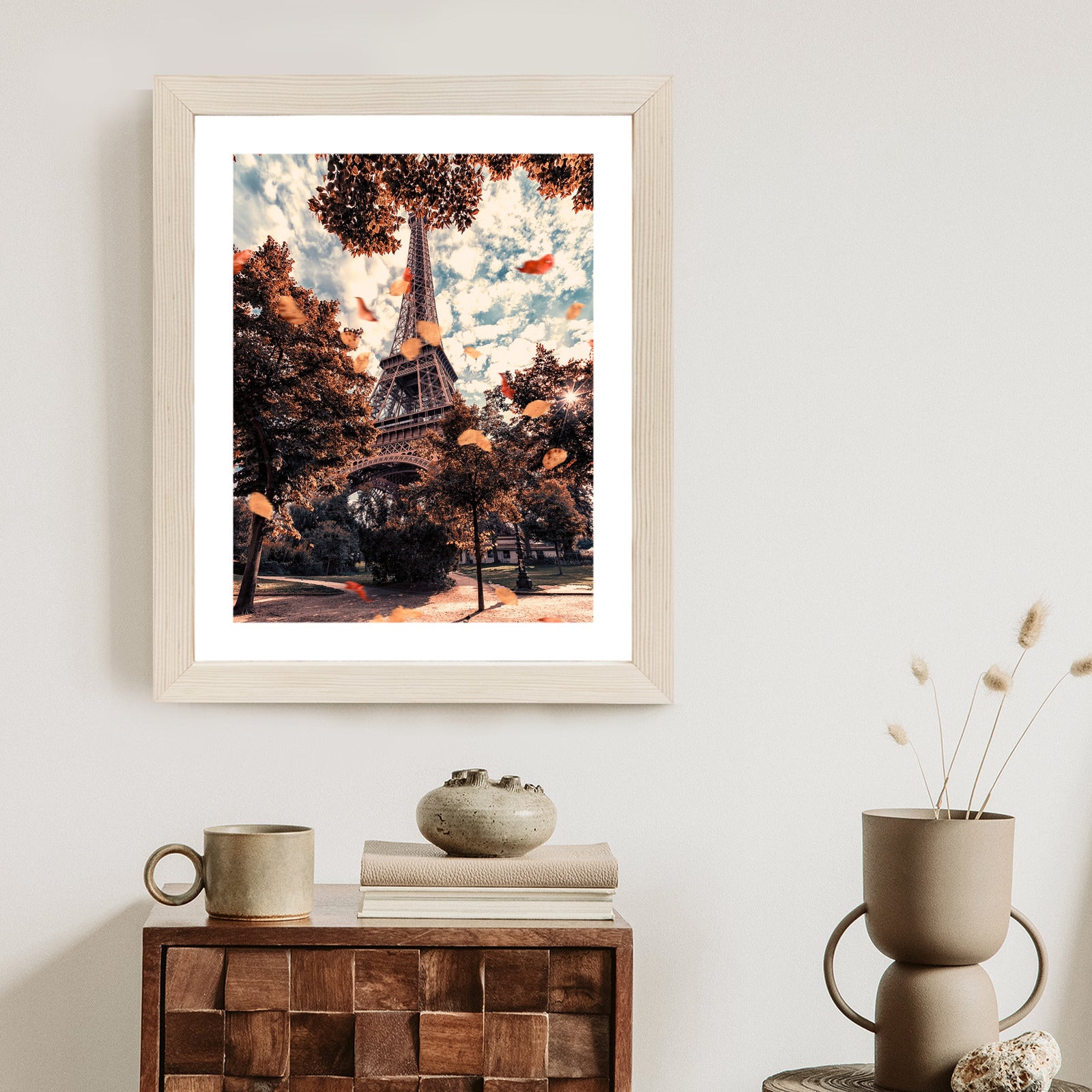 Plakat Paryż W Kolorach Jesieni Rama Aluminiowa Kolor Czarny