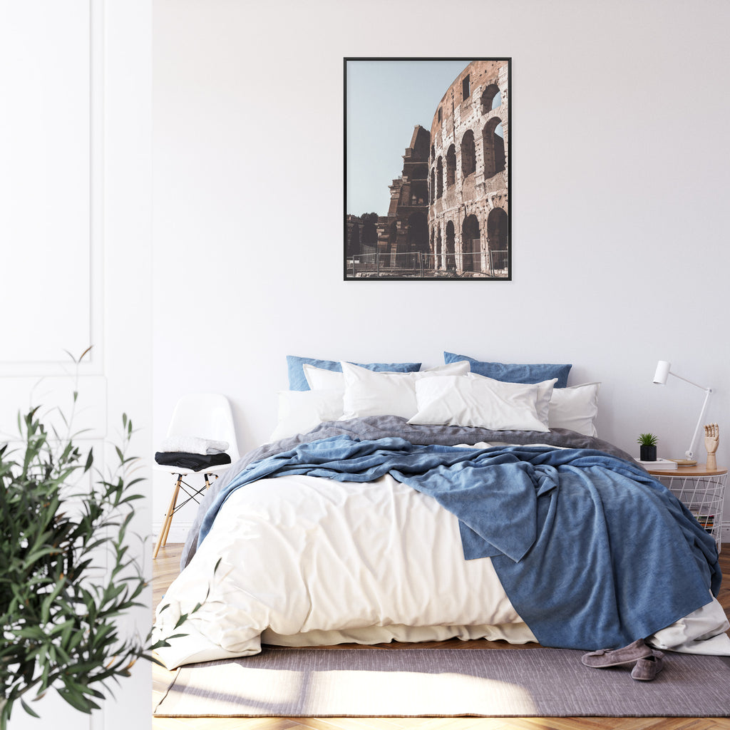 Plakat Rzymskie Koloseum Rama Aluminiowa Kolor Czarny