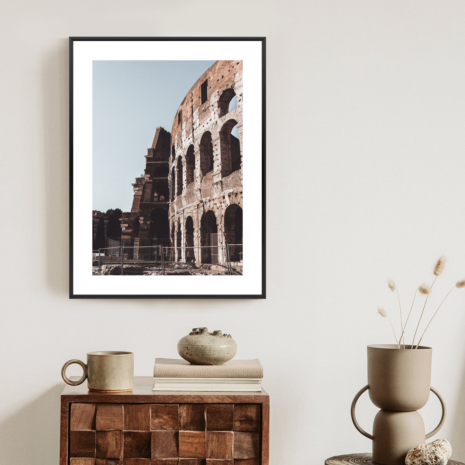Plakat Rzymskie Koloseum Rama Aluminiowa Kolor Czarny