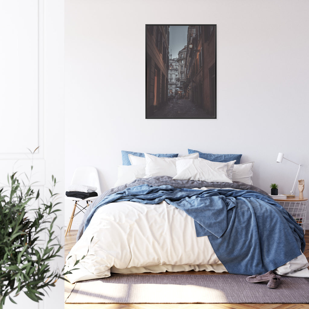 Plakat Nocny Spacer Po Rzymie Rama Aluminiowa Kolor Czarny