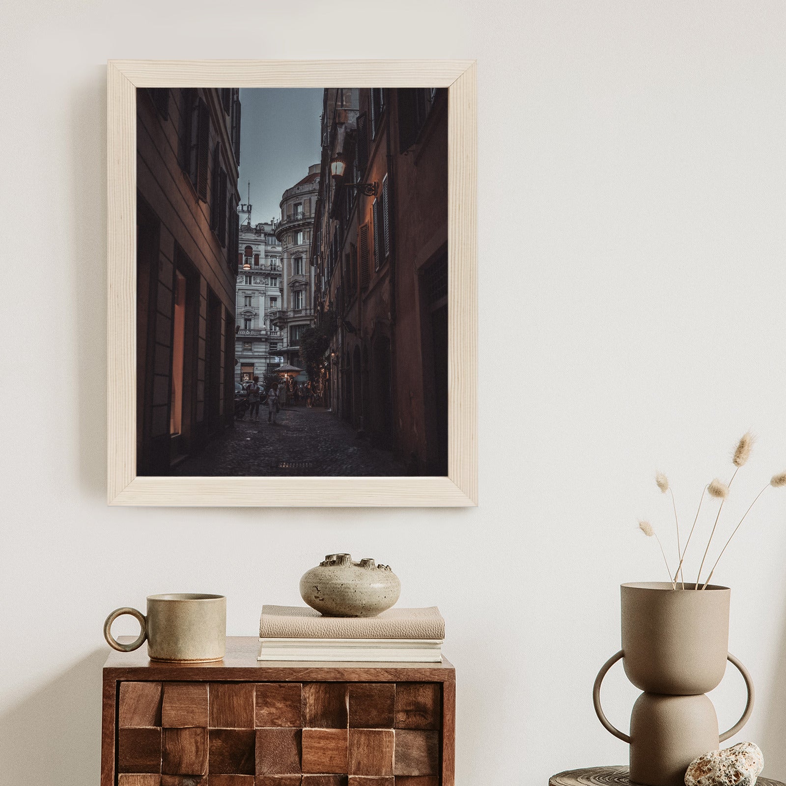 Plakat Nocny Spacer Po Rzymie Rama Aluminiowa Kolor Czarny