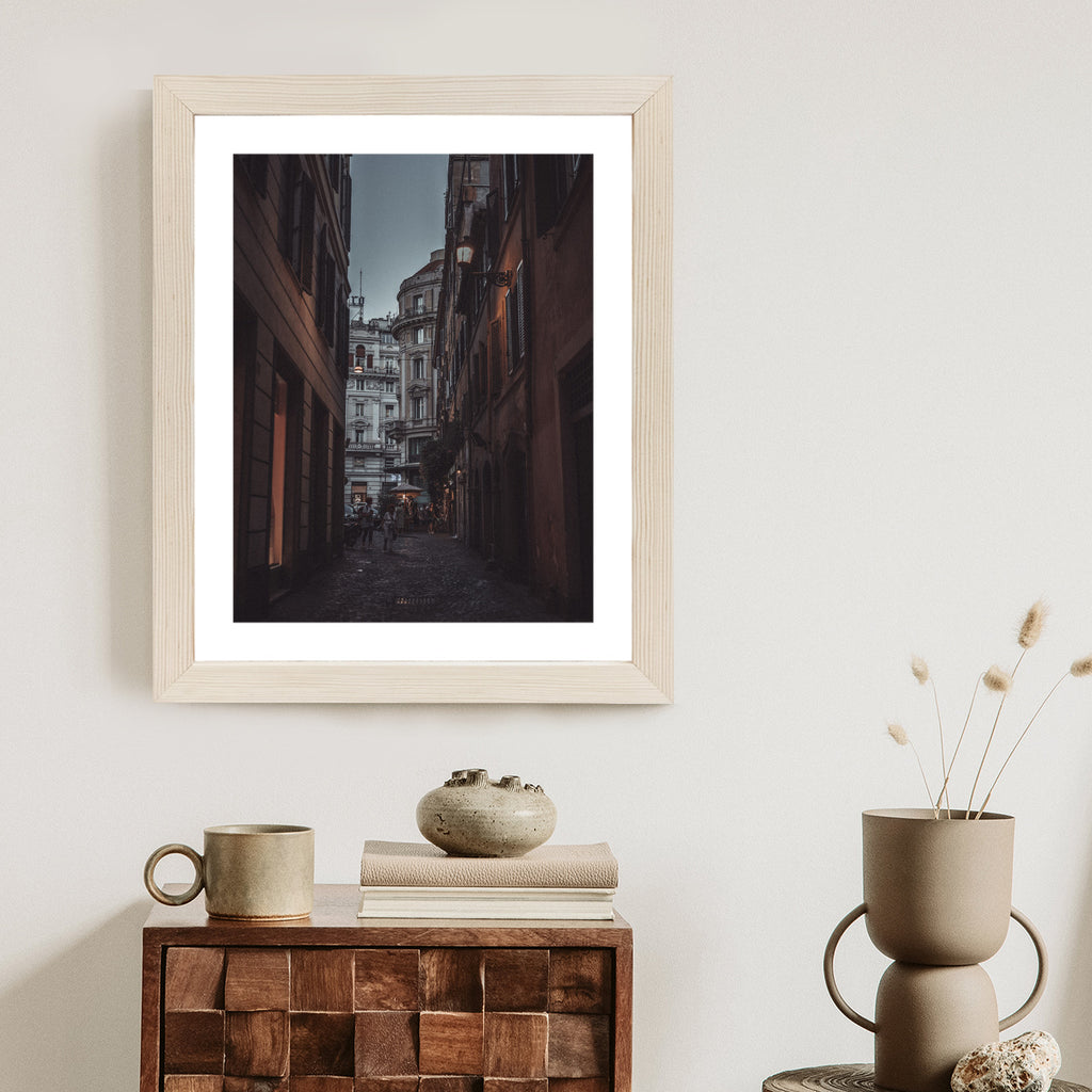 Plakat Nocny Spacer Po Rzymie Rama Aluminiowa Kolor Czarny