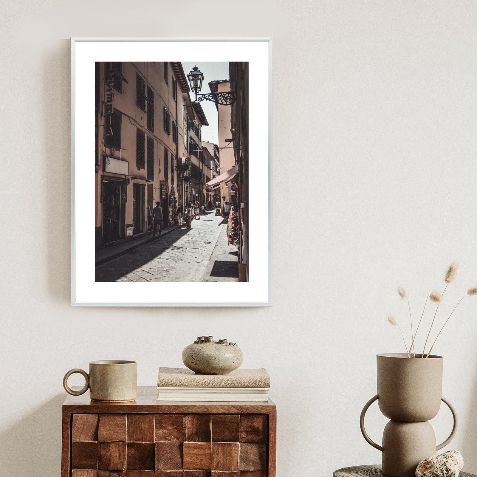 Plakat Uliczna Architektura Rzymu Rama Aluminiowa Kolor Czarny