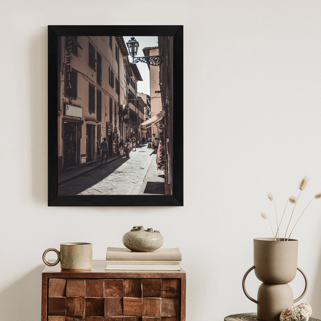 Plakat Uliczna Architektura Rzymu Rama Aluminiowa Kolor Czarny