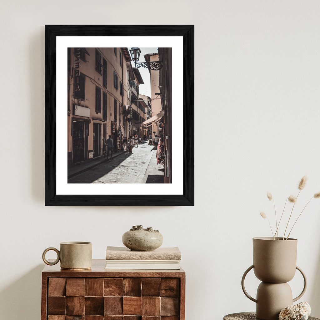 Plakat Uliczna Architektura Rzymu Rama Aluminiowa Kolor Czarny