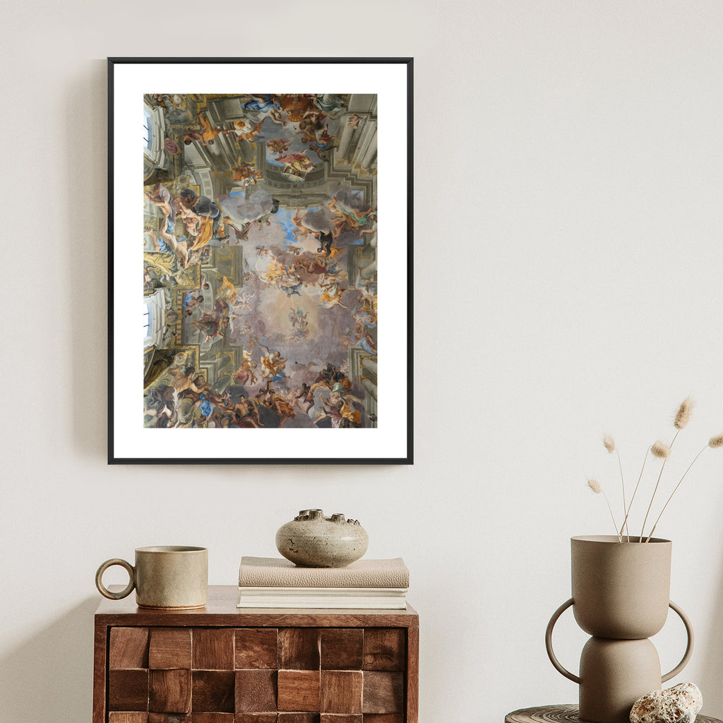 Plakat Rzymska Architektura Z Freskami Rama Aluminiowa Kolor Czarny