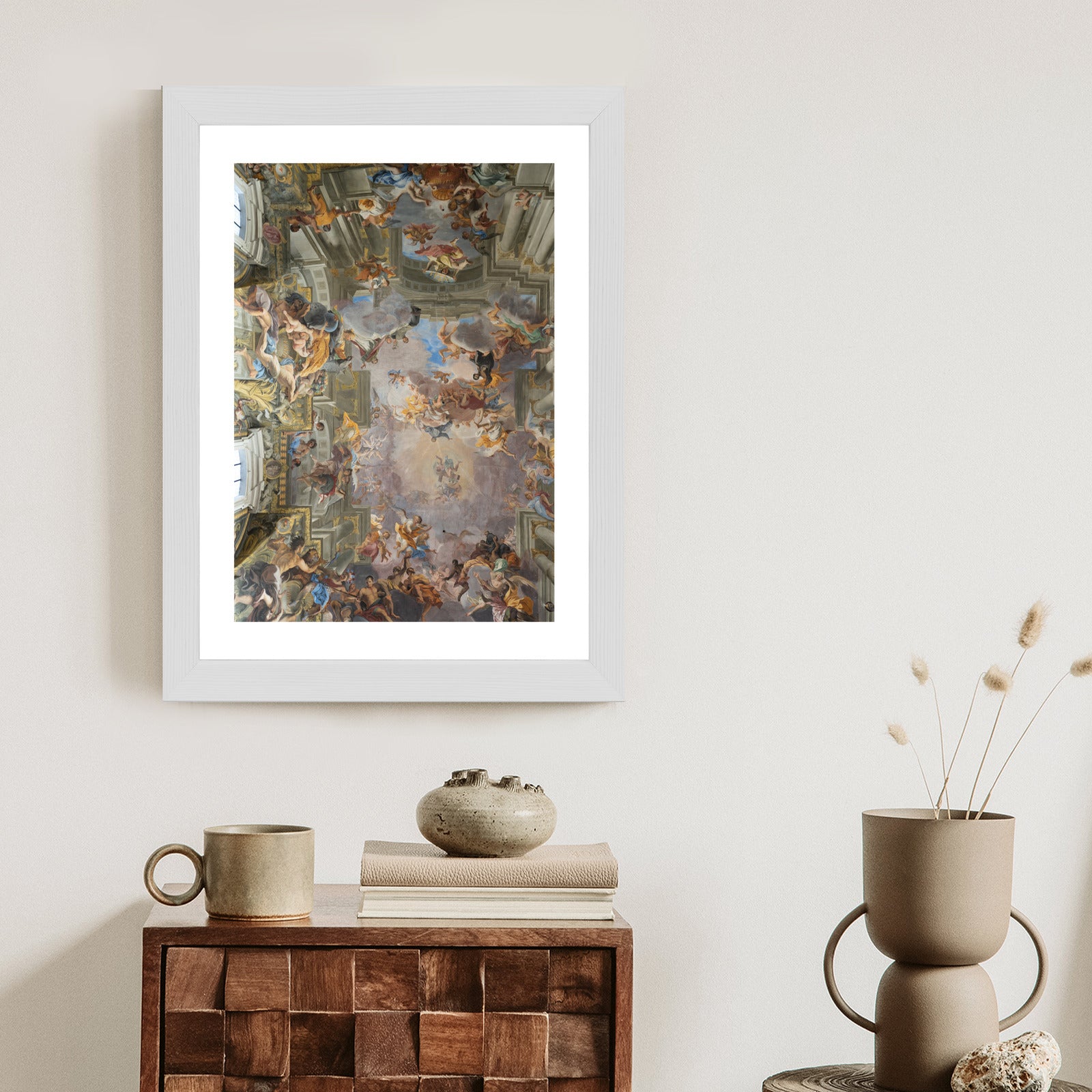 Plakat Rzymska Architektura Z Freskami Rama Aluminiowa Kolor Czarny