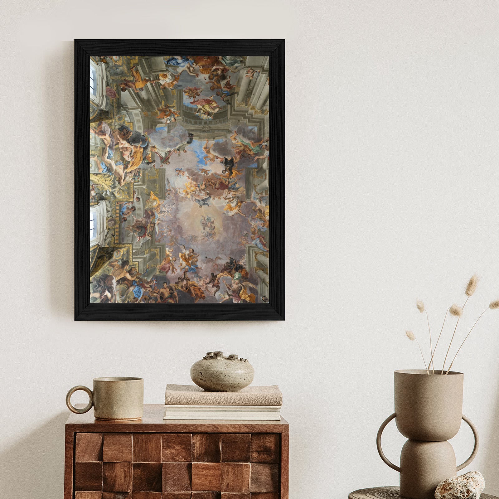 Plakat Rzymska Architektura Z Freskami Rama Aluminiowa Kolor Czarny