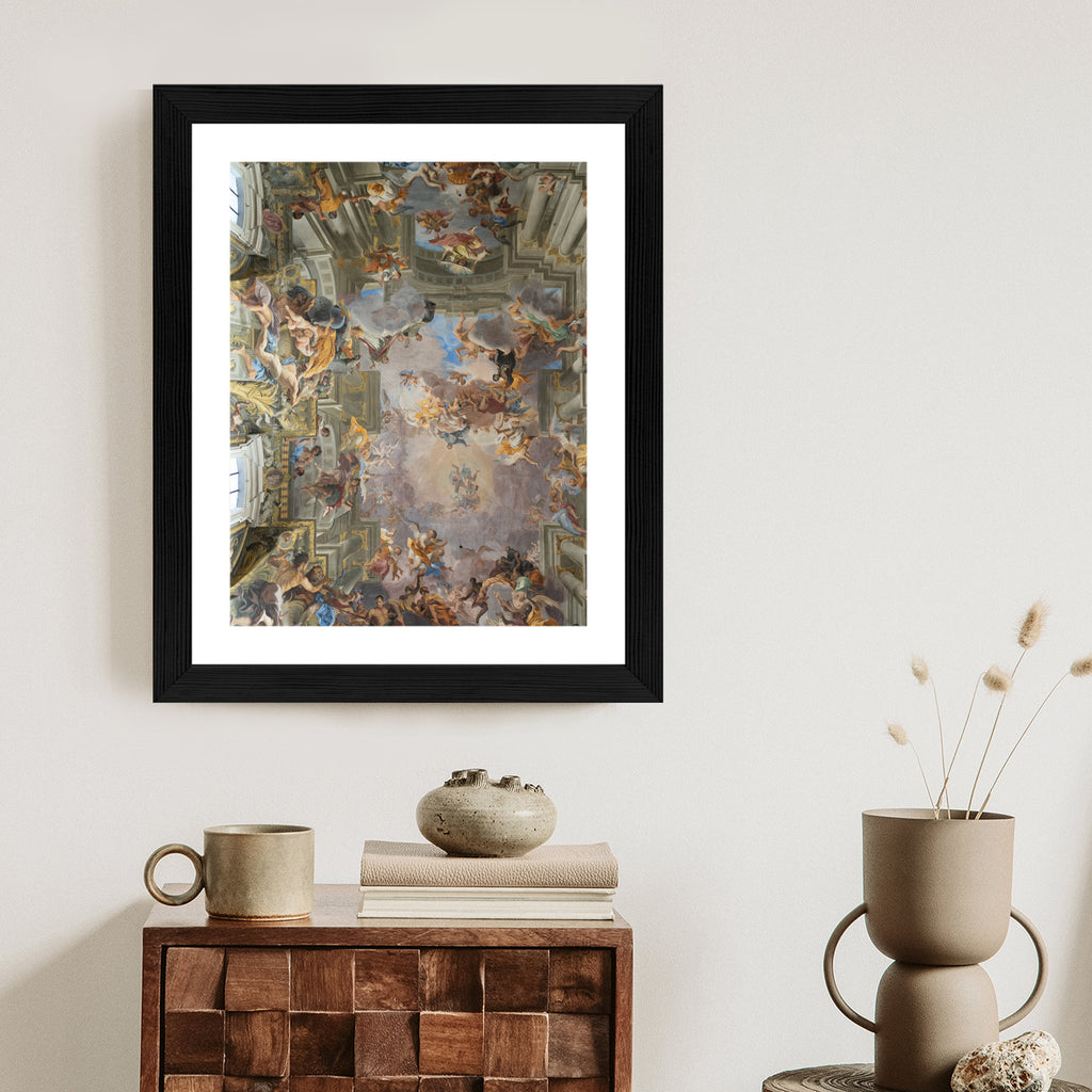 Plakat Rzymska Architektura Z Freskami Rama Aluminiowa Kolor Czarny