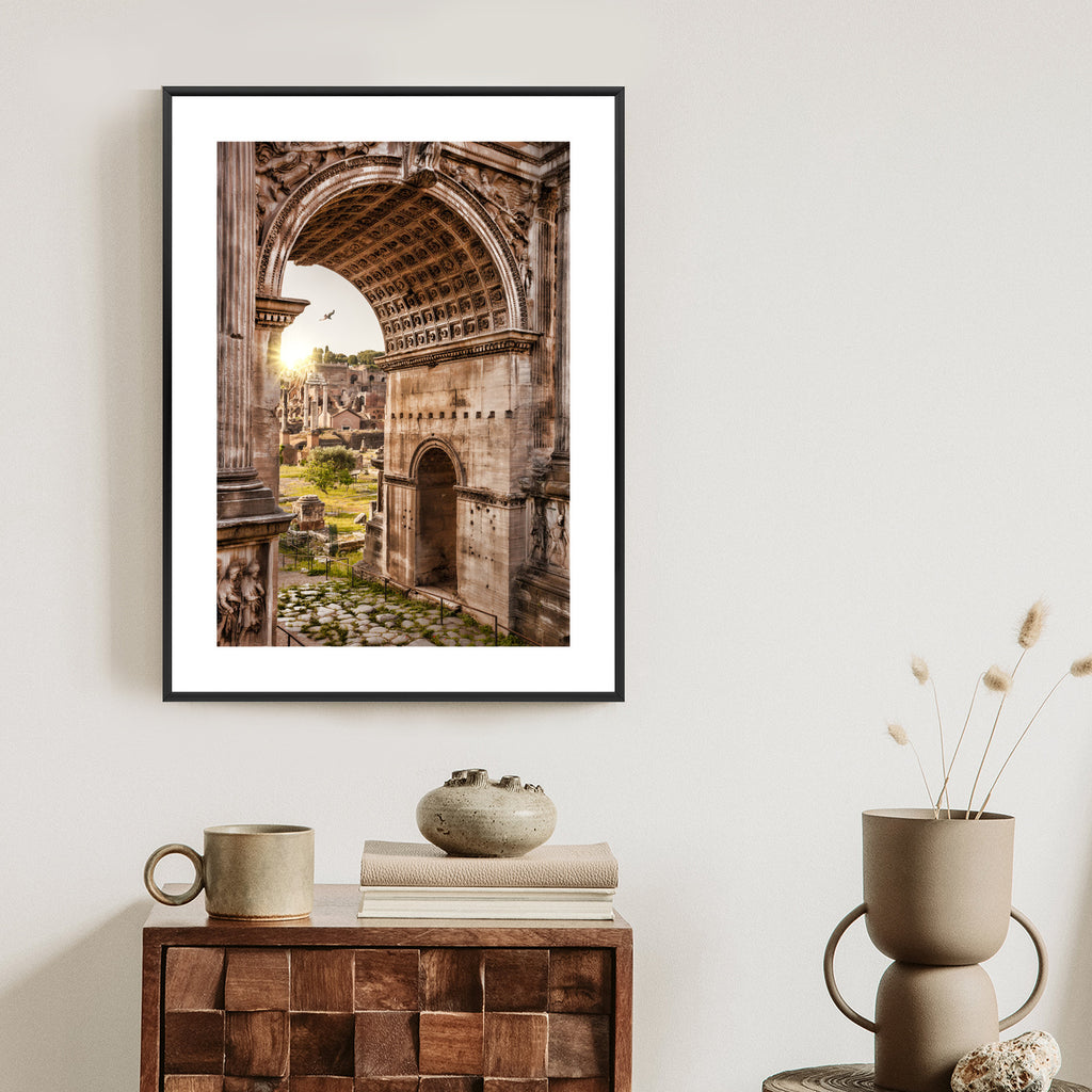 Plakat Architektura Forum Romanum W Rzymie Rama Aluminiowa Kolor Czarny