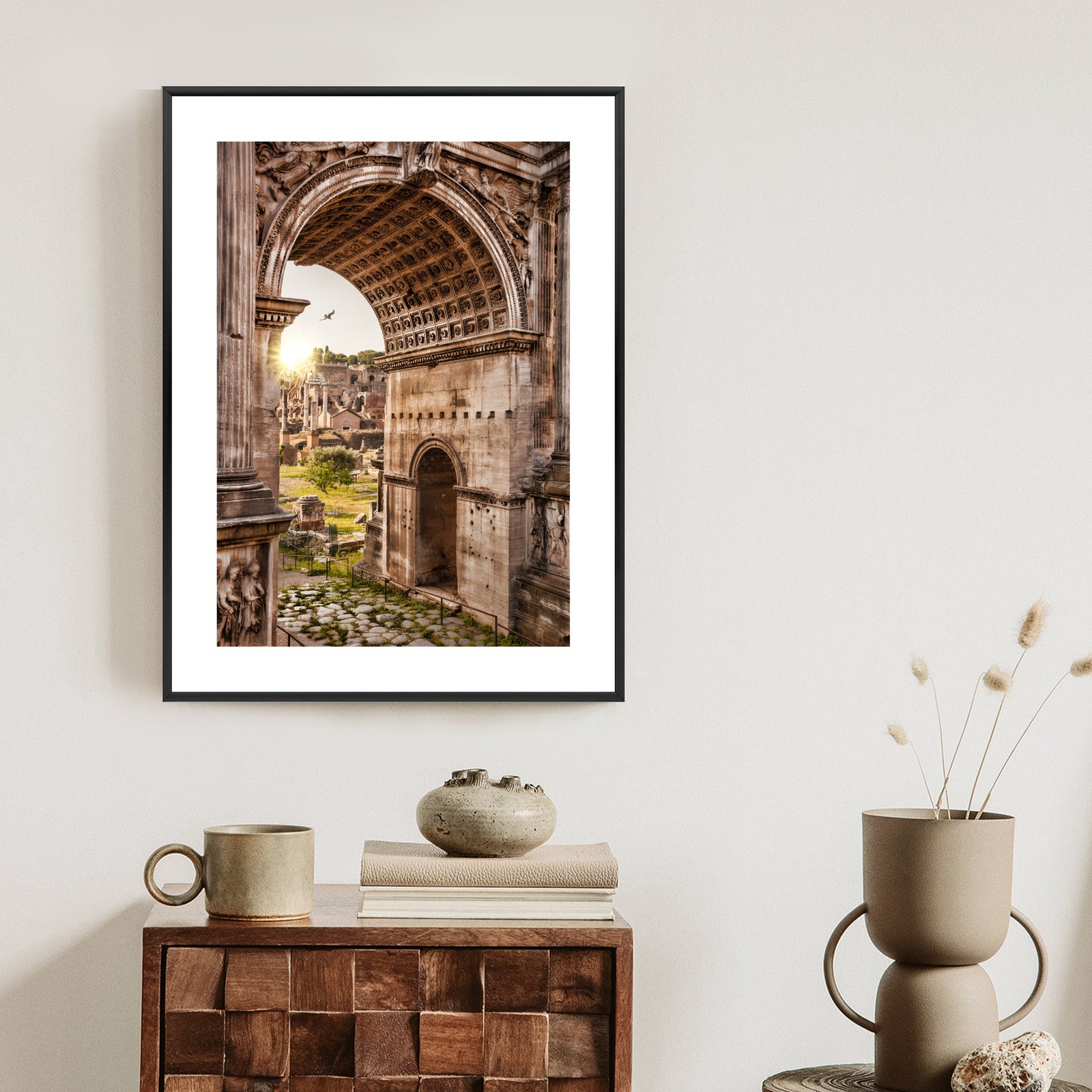 Plakat Architektura Forum Romanum W Rzymie Rama Aluminiowa Kolor Czarny