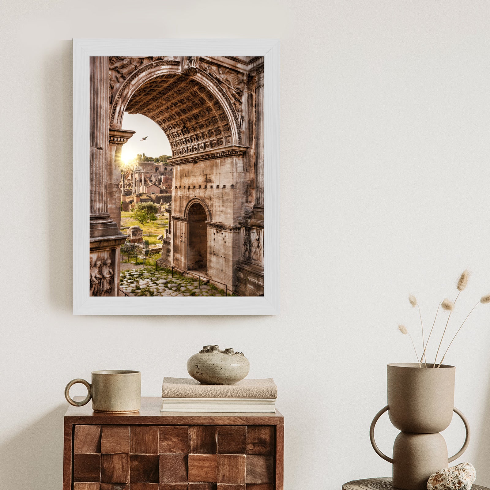 Plakat Architektura Forum Romanum W Rzymie Rama Aluminiowa Kolor Czarny