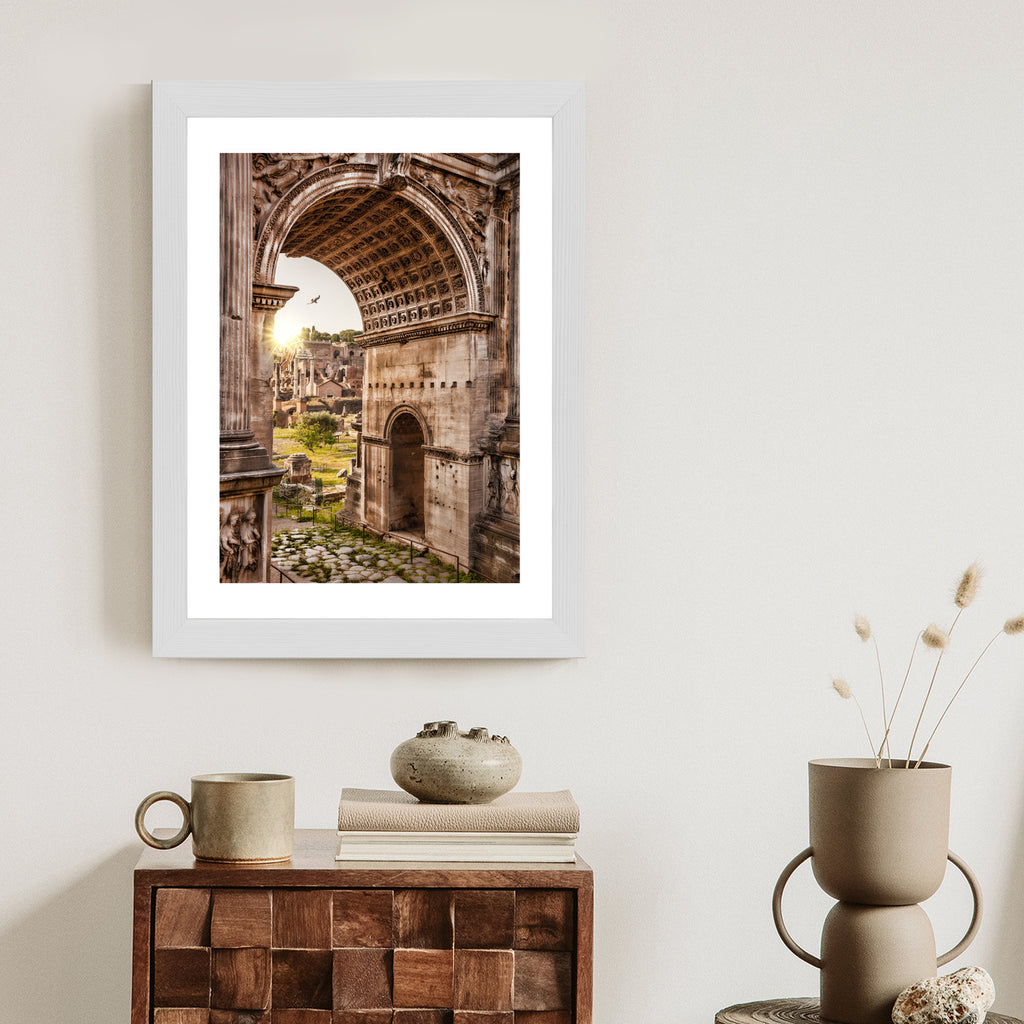 Plakat Architektura Forum Romanum W Rzymie Rama Aluminiowa Kolor Czarny
