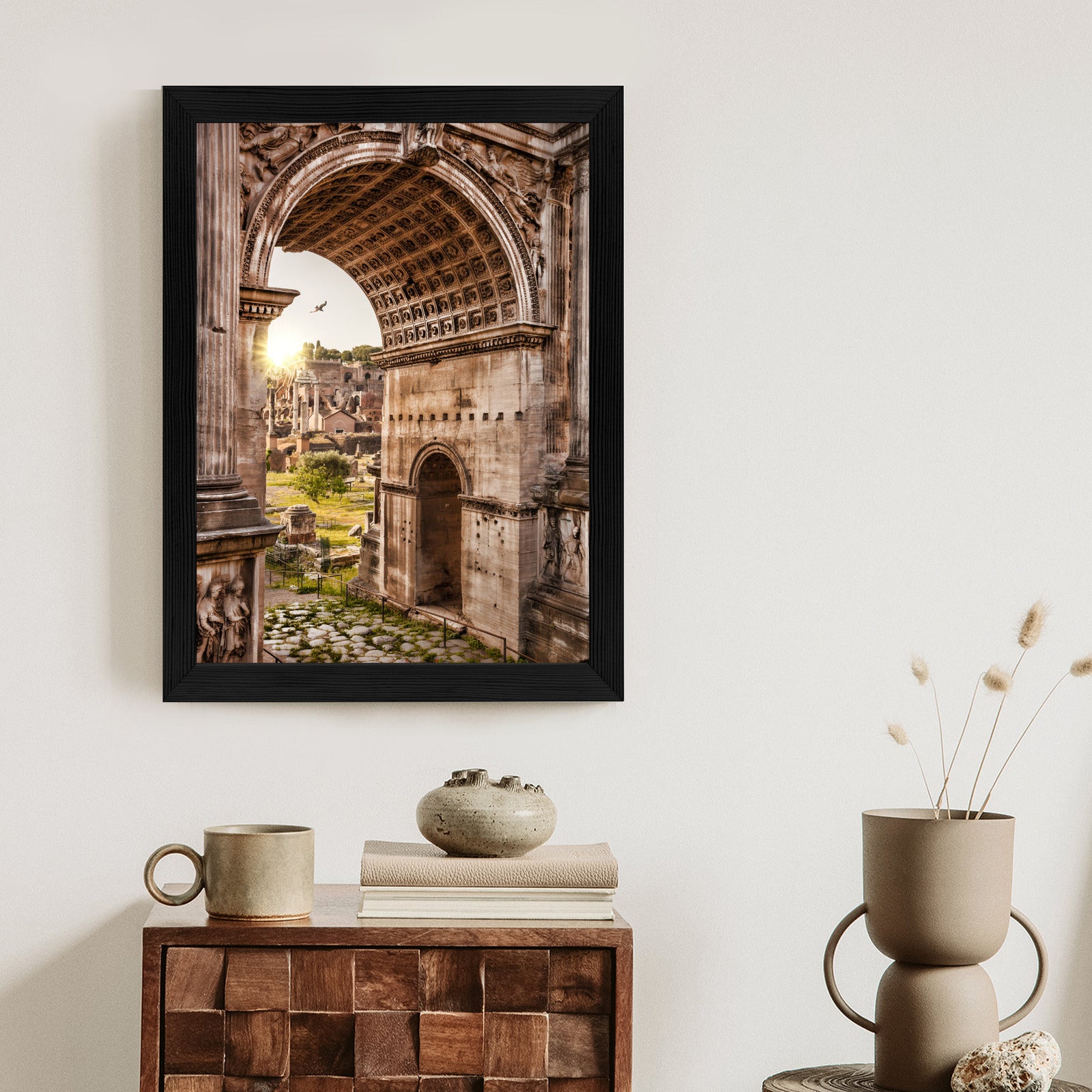 Plakat Architektura Forum Romanum W Rzymie Rama Aluminiowa Kolor Czarny