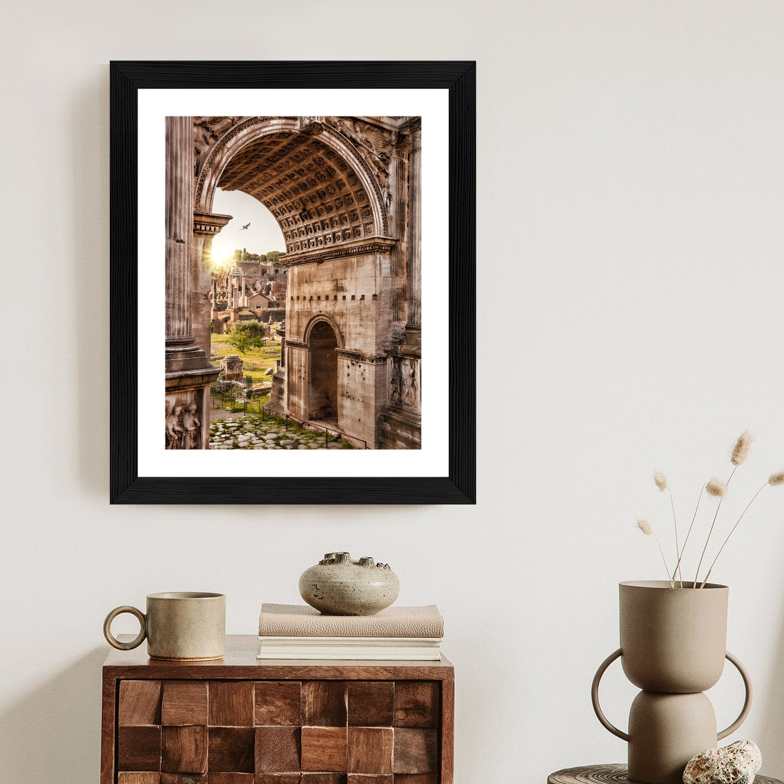 Plakat Architektura Forum Romanum W Rzymie Rama Aluminiowa Kolor Czarny