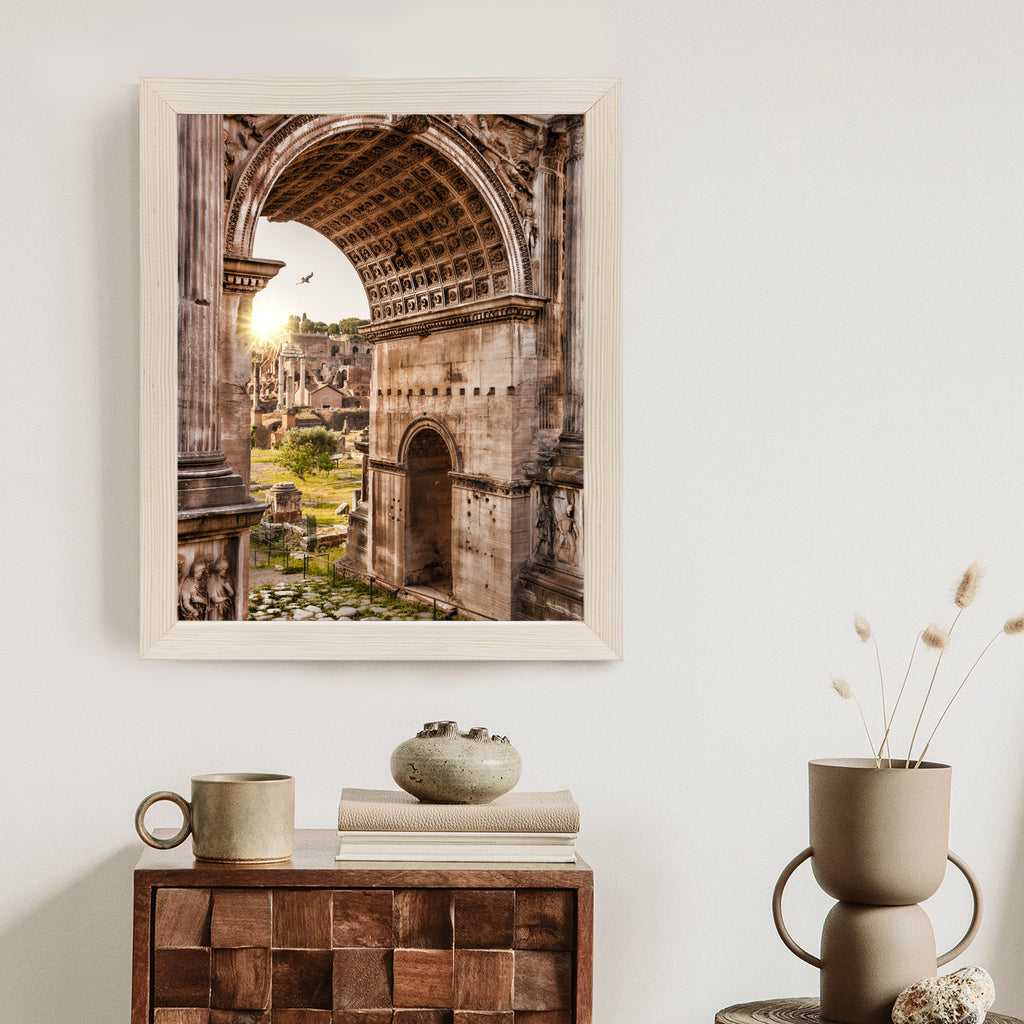 Plakat Architektura Forum Romanum W Rzymie Rama Aluminiowa Kolor Czarny