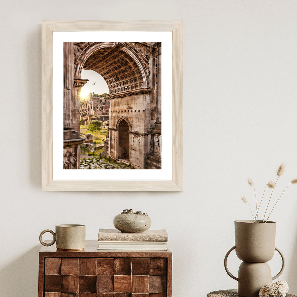 Plakat Architektura Forum Romanum W Rzymie Rama Aluminiowa Kolor Czarny
