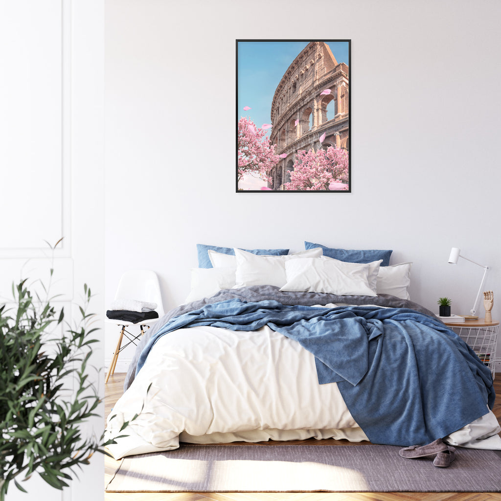 Plakat Koloseum W Rzymie Wiosną Rama Aluminiowa Kolor Czarny