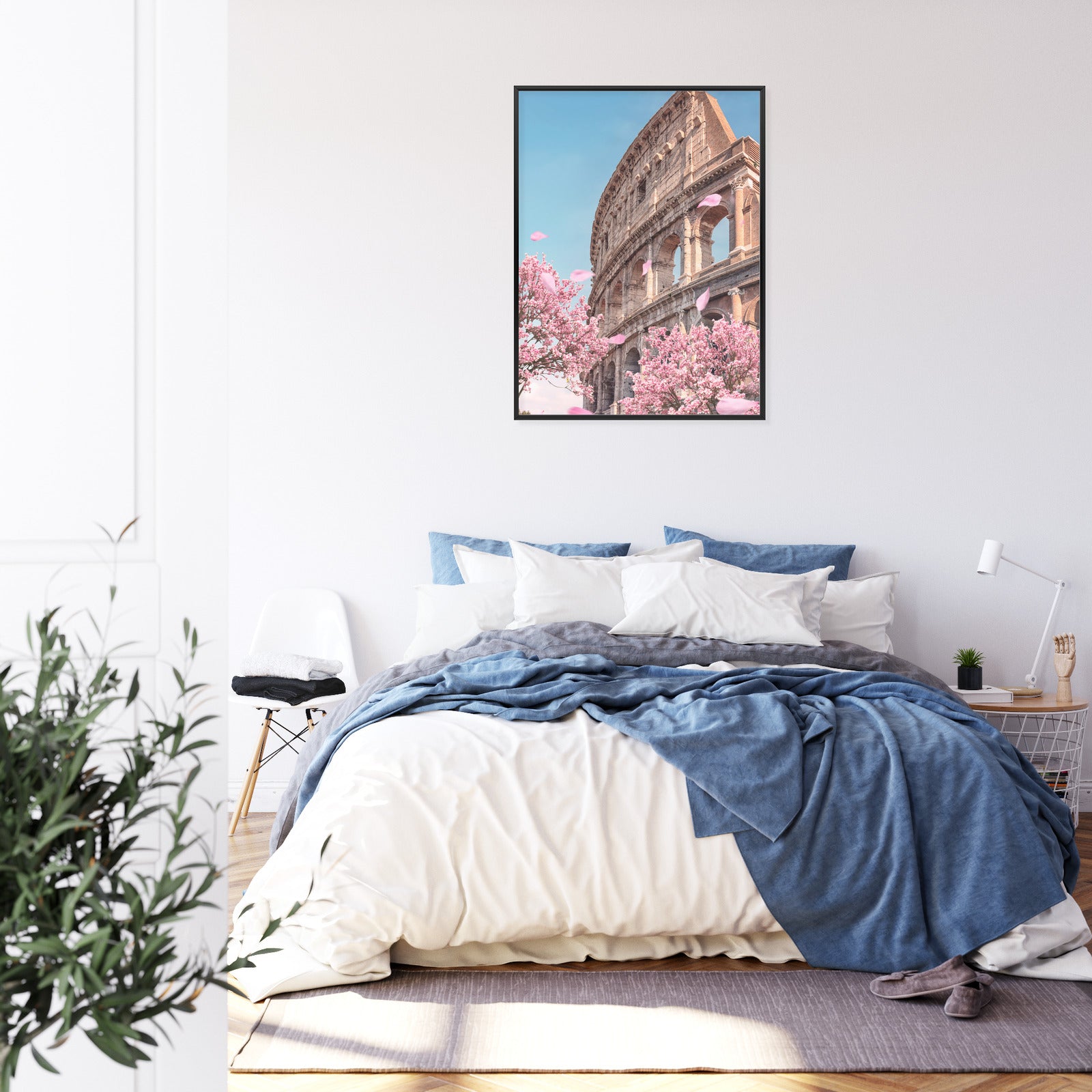 Plakat Koloseum W Rzymie Wiosną Rama Aluminiowa Kolor Czarny