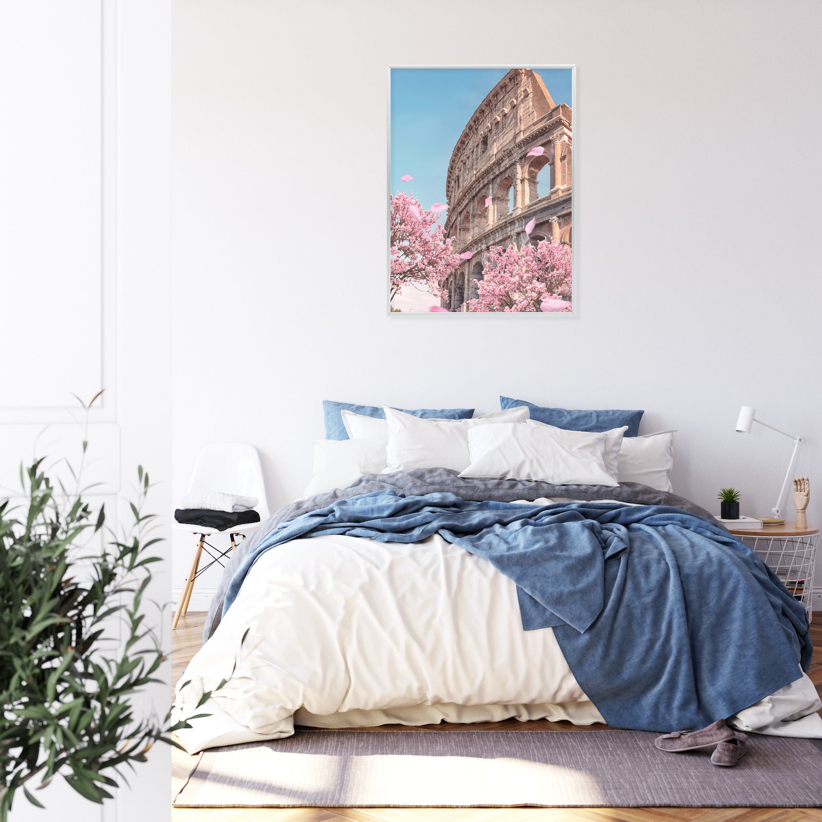 Plakat Koloseum W Rzymie Wiosną Rama Aluminiowa Kolor Czarny