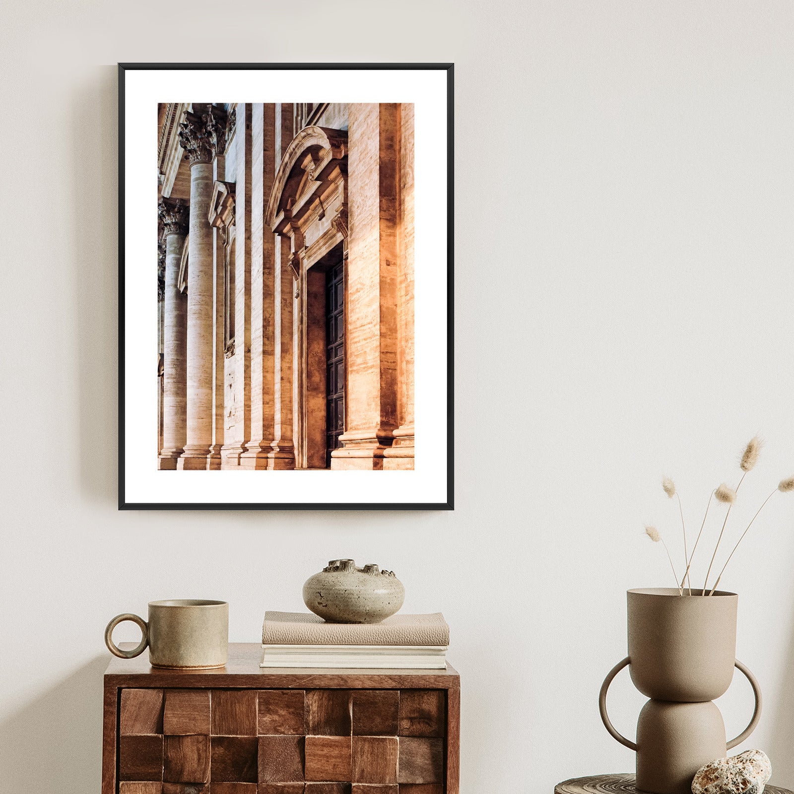 Plakat Kościół Świętego Ignacego Loyoli W Rzymie Architektura Rama Aluminiowa Kolor Czarny