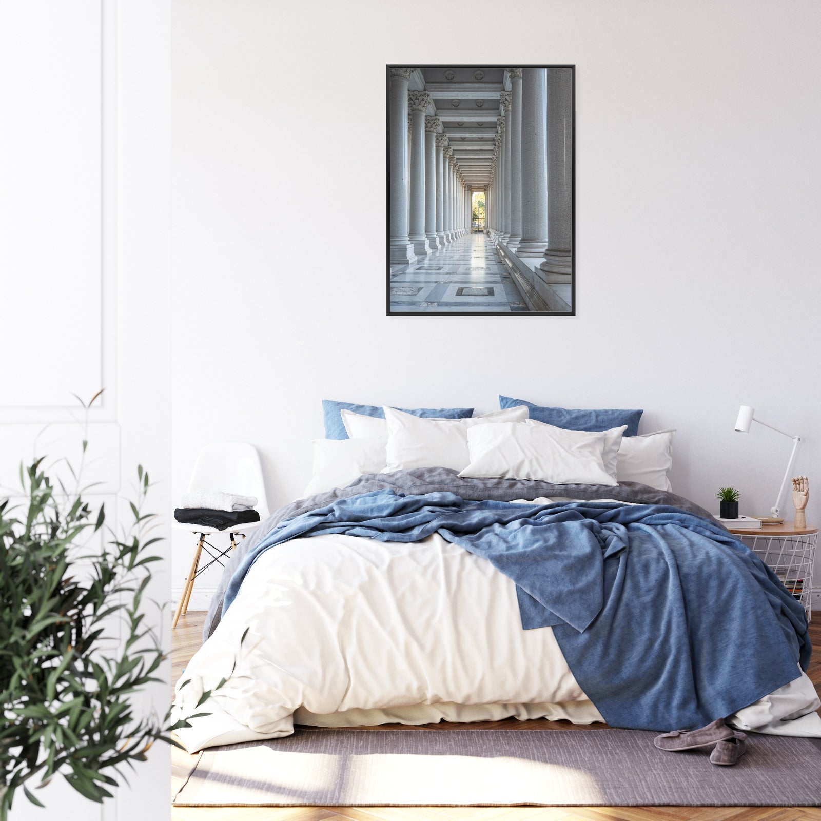 Plakat Rzymska Architektura Kolumny Rama Aluminiowa Kolor Czarny
