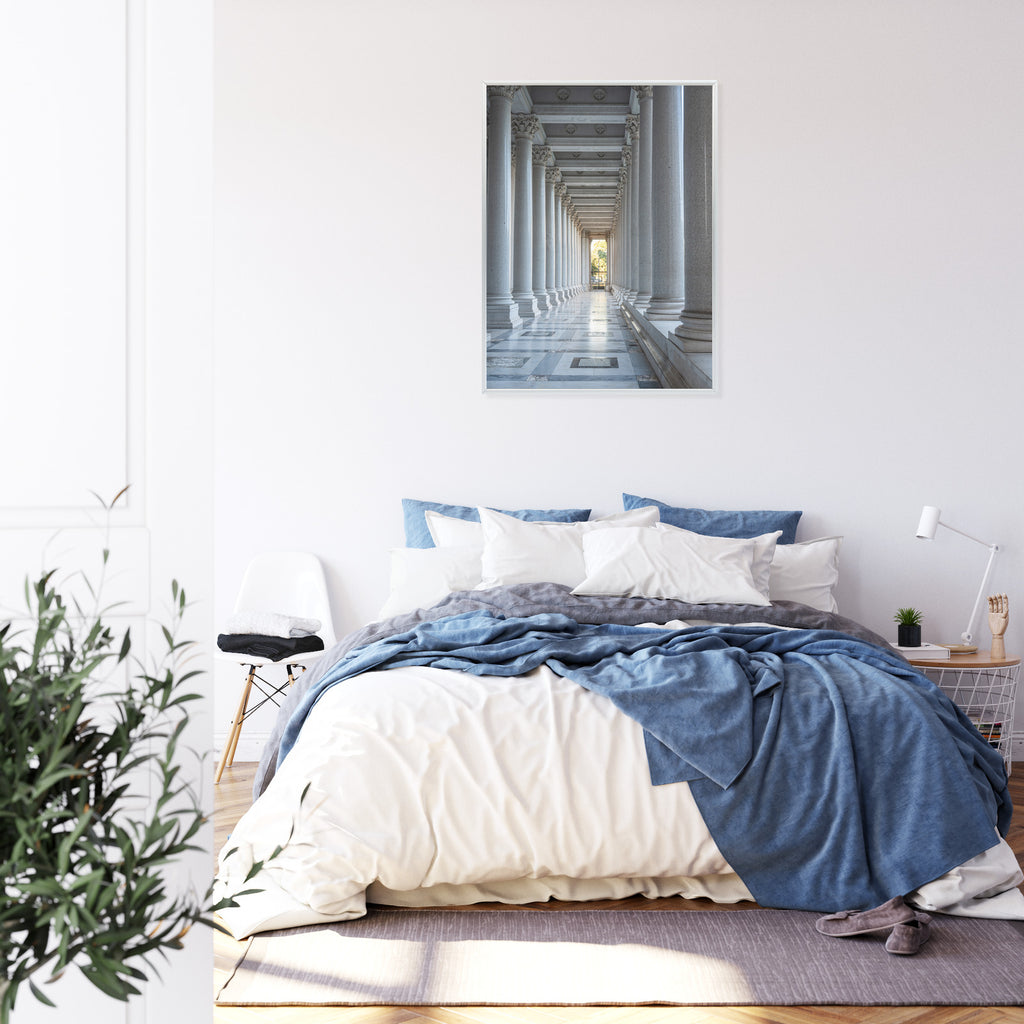Plakat Rzymska Architektura Kolumny Rama Aluminiowa Kolor Czarny