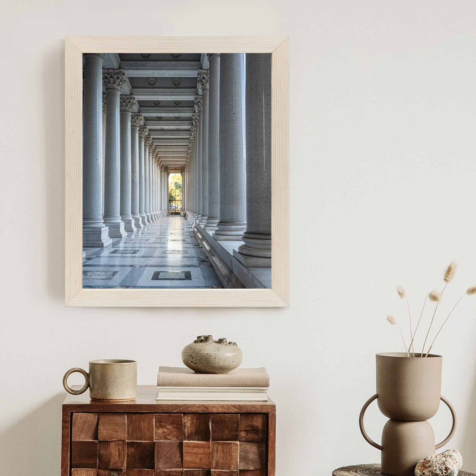 Plakat Rzymska Architektura Kolumny Rama Aluminiowa Kolor Czarny