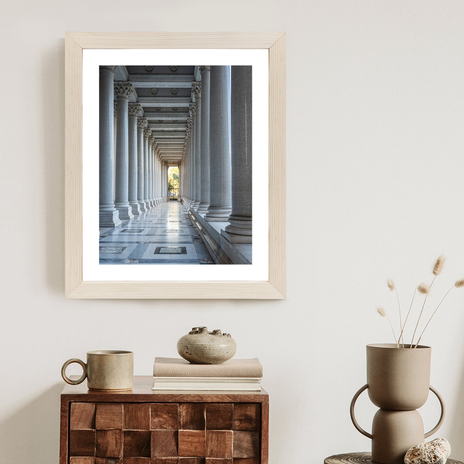 Plakat Rzymska Architektura Kolumny Rama Aluminiowa Kolor Czarny