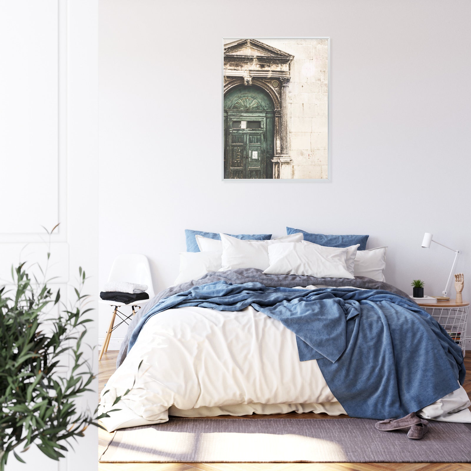 Plakat Stare Drzwi Architektura W Wenecji Rama Aluminiowa Kolor Czarny
