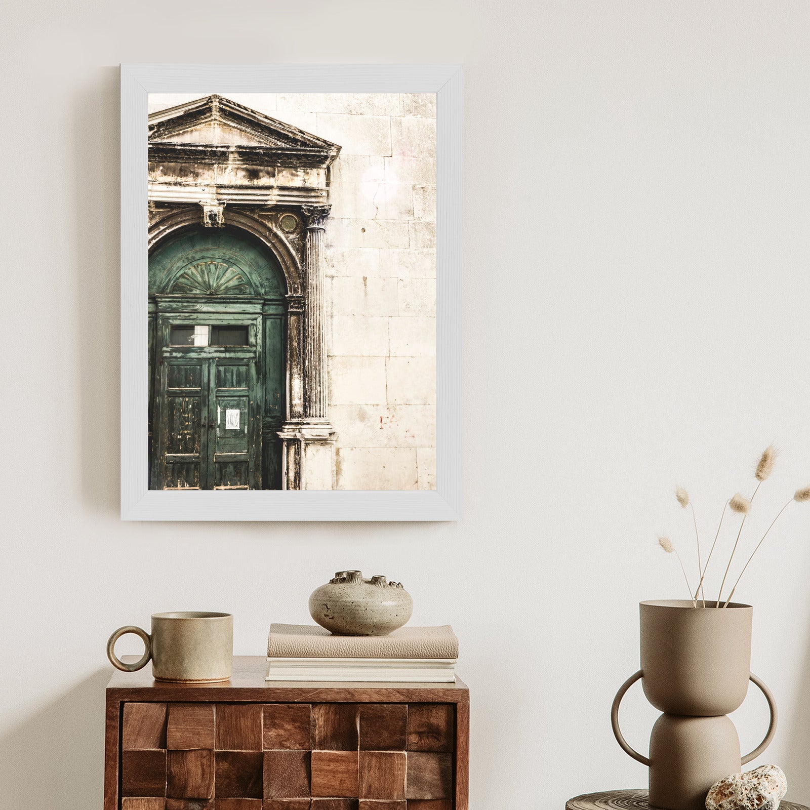 Plakat Stare Drzwi Architektura W Wenecji Rama Aluminiowa Kolor Czarny