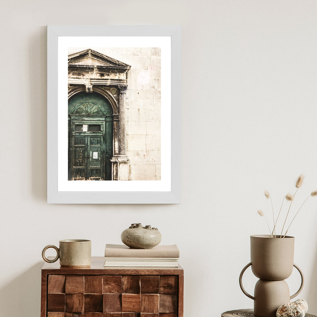 Plakat Stare Drzwi Architektura W Wenecji Rama Aluminiowa Kolor Czarny