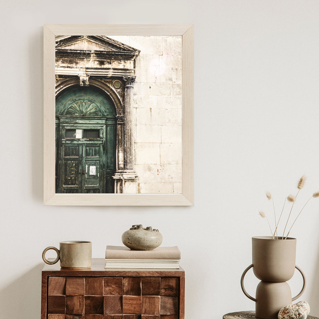 Plakat Stare Drzwi Architektura W Wenecji Rama Aluminiowa Kolor Czarny