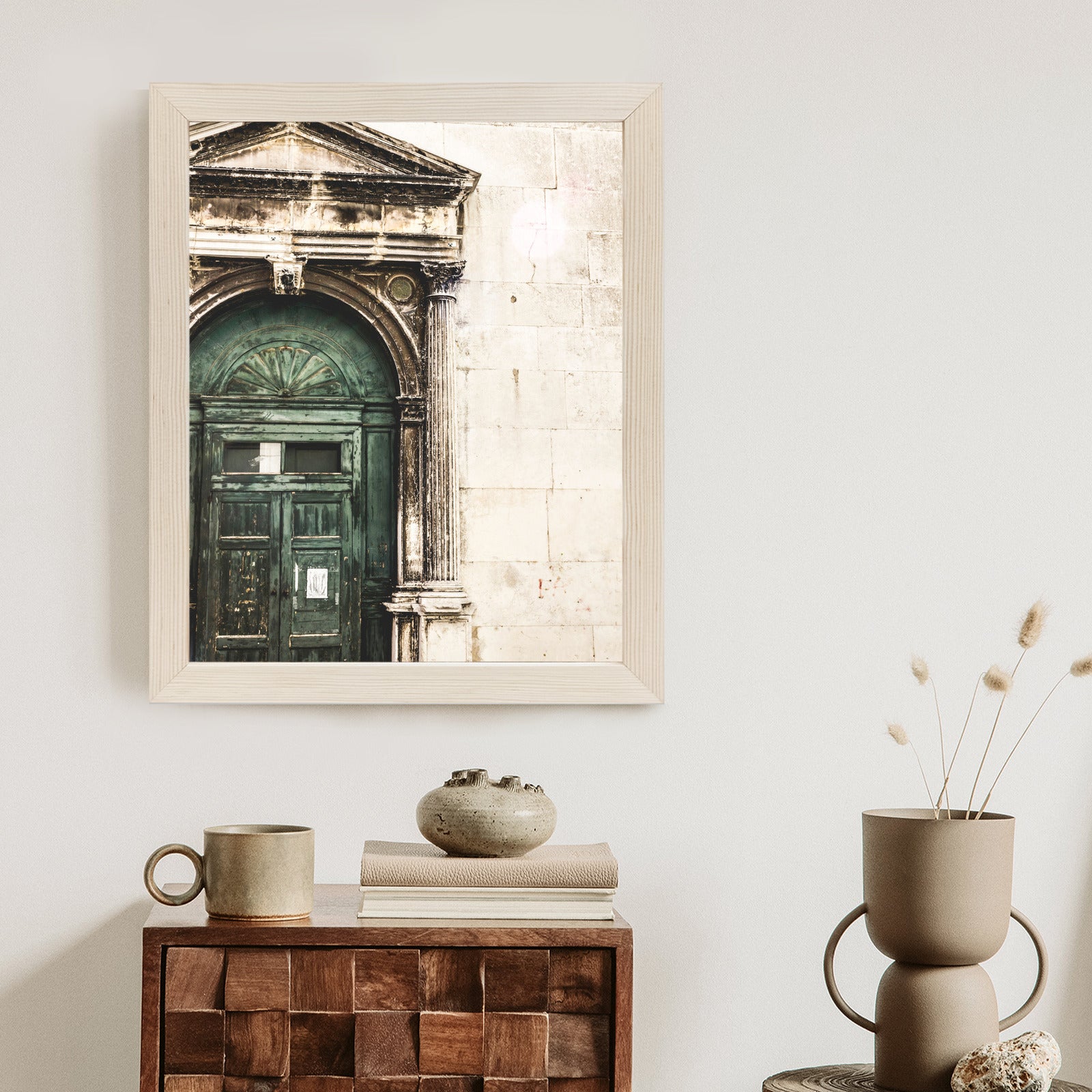 Plakat Stare Drzwi Architektura W Wenecji Rama Aluminiowa Kolor Czarny